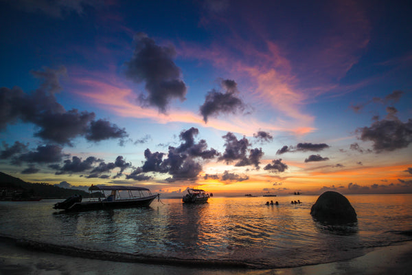 Beach sunset thailand
